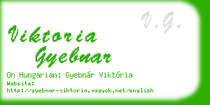 viktoria gyebnar business card